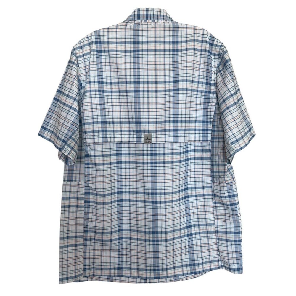 Habit Fishing Outdoor Vented Button Shirt Mesh ‎ Mens Size Medium Fishing Plaid - Picture 3 of 8